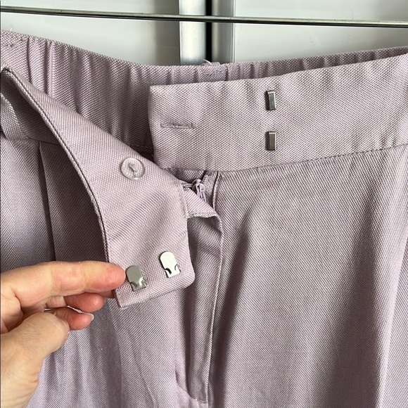 H&M Lavender Linen Blend Ankle Length Pants, Size 12 - Picture 6 of 9